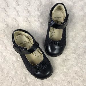 Pediped Quilted Mary Janes Shoes Black Size 25